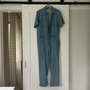 Everlane Supersoft Denim Jumpsuit size 10